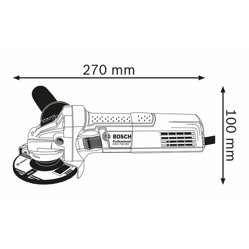 Bosch - Ugaona brusilica GWS 750 S Professional - 0601394120